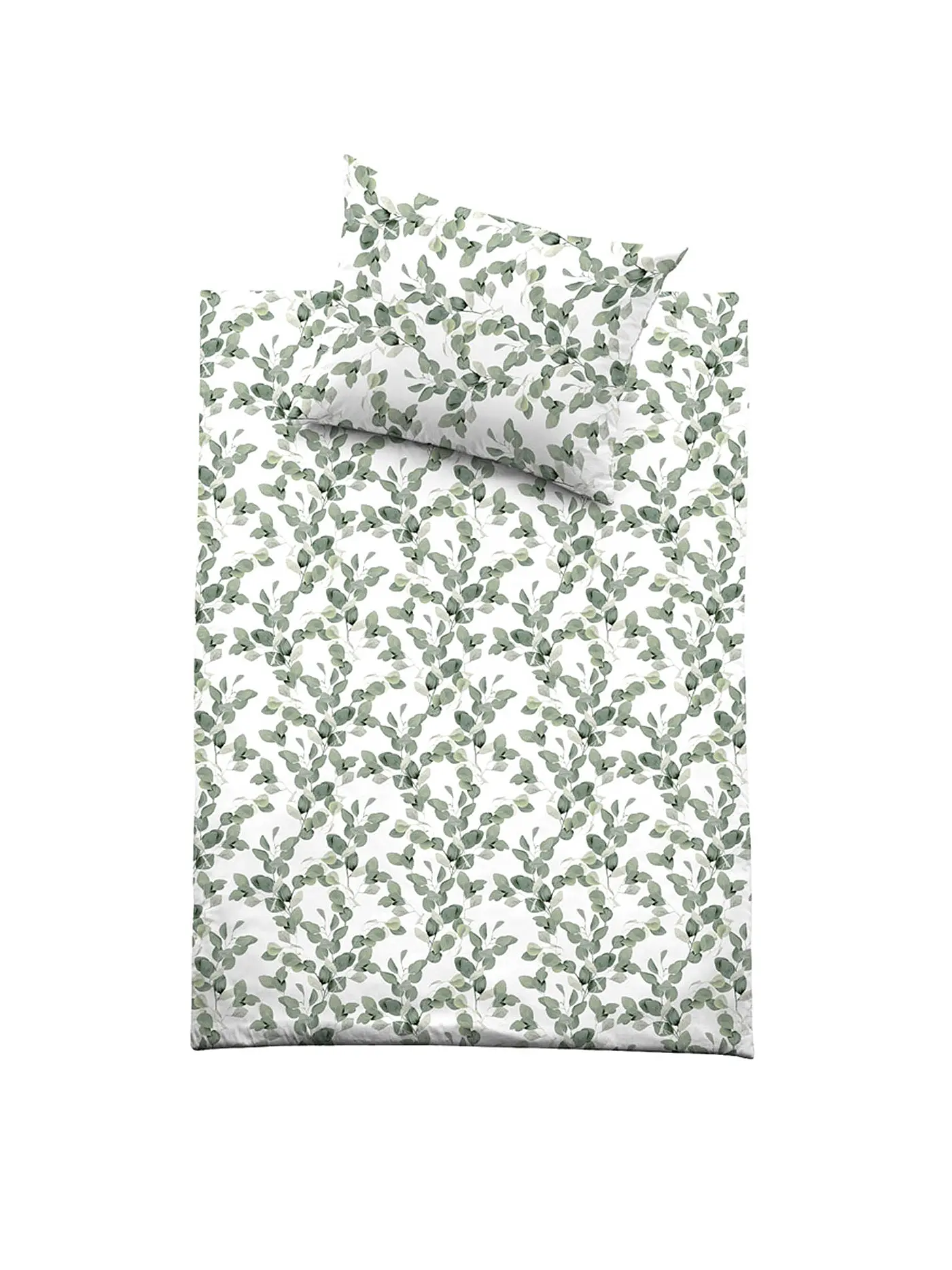 FUSSENEGGER | Satin Bettwäsche CAROLA AKTIV 70x90cm/140x200cm Gruen | 